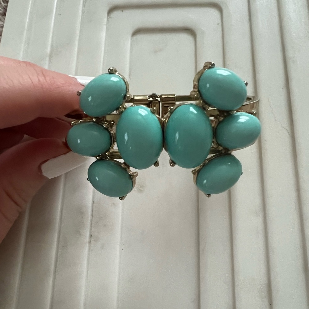 Turquoise Statement Bangle - image 1